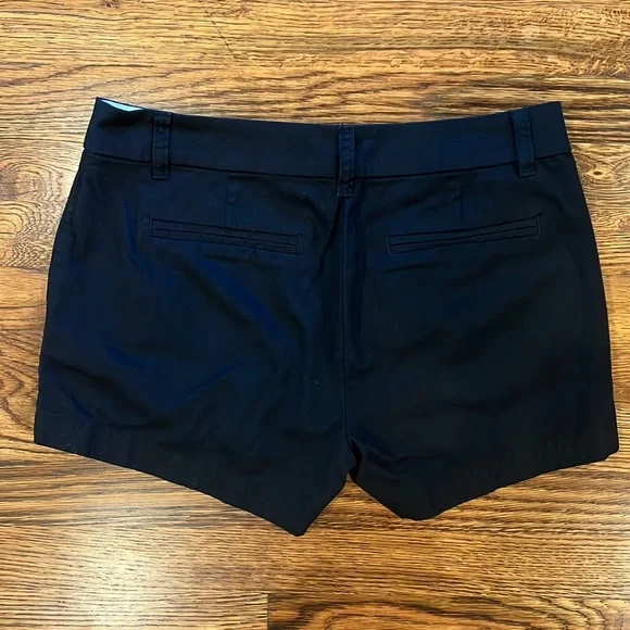 J.Crew Black Chino Shorts, Size 6 - Picture 2 of 3